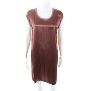 CLUB MONACO size XS 100% SILK satin mini dress in dusty rose pink sleeveless